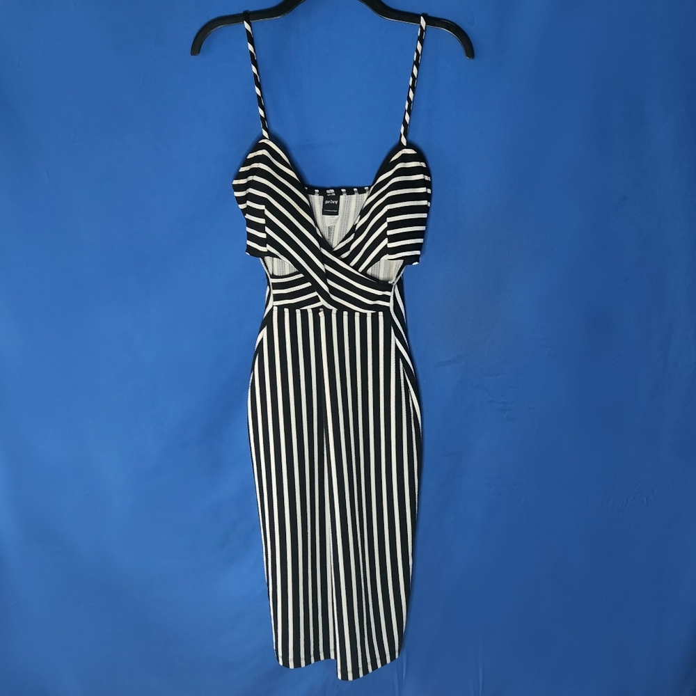 Privy Striped Cutout Dress